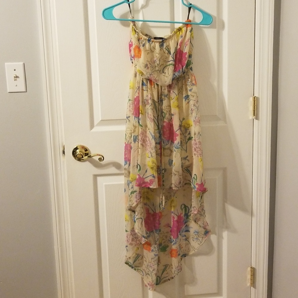 Forever 21 strapless high-low dress